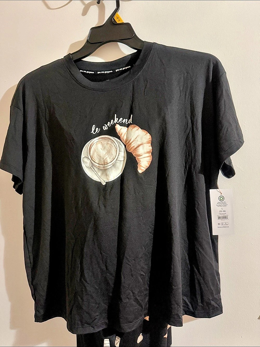 PINK Black Short Sleeve Tee NWT